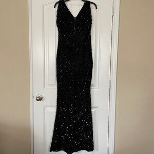 Glamorous Black Sequin Dress